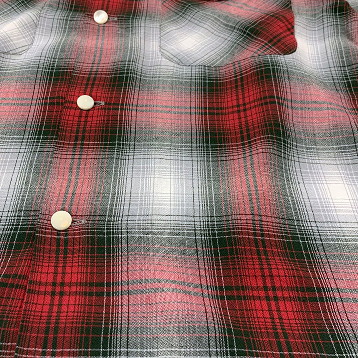 S/S Ombre Check Open Shirt