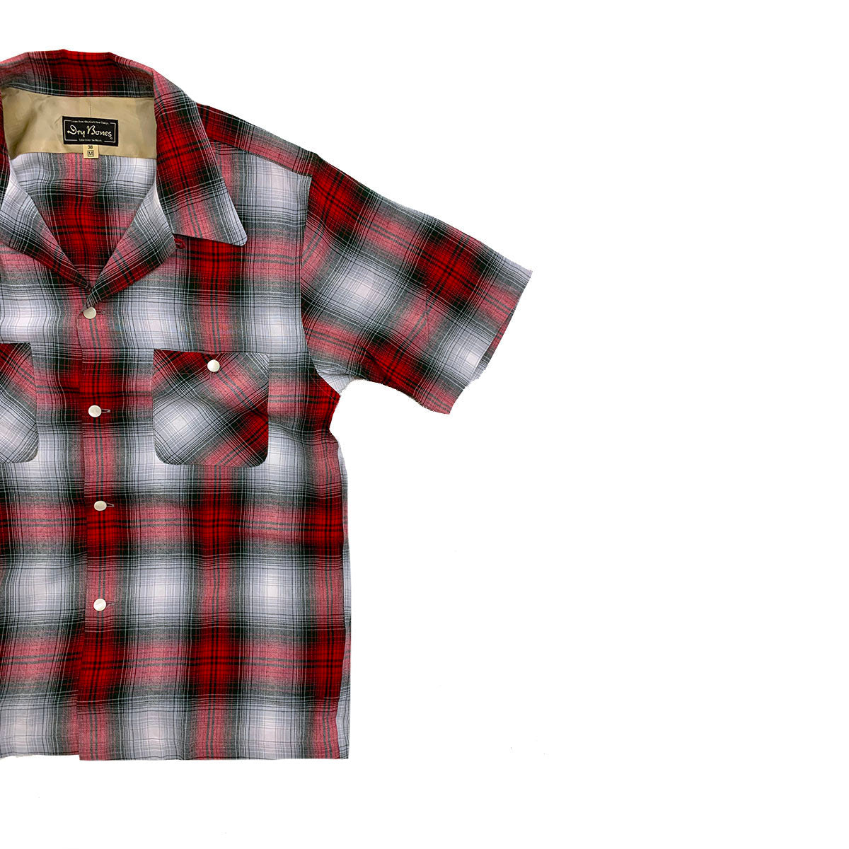 S/S Ombre Check Open Shirt