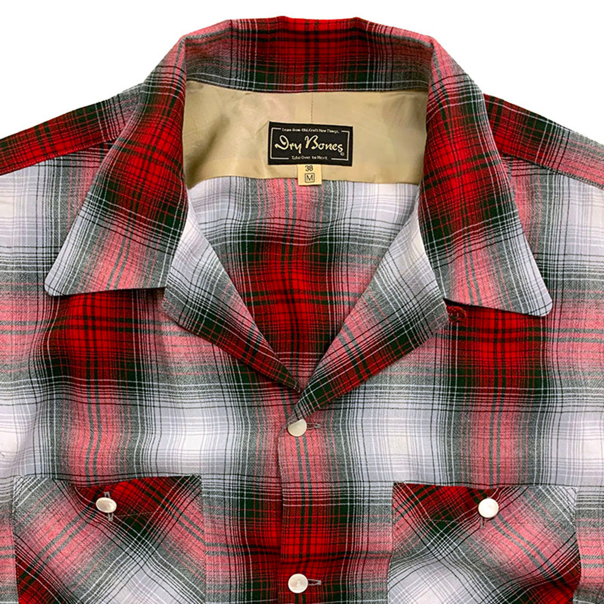 S/S Ombre Check Open Shirt
