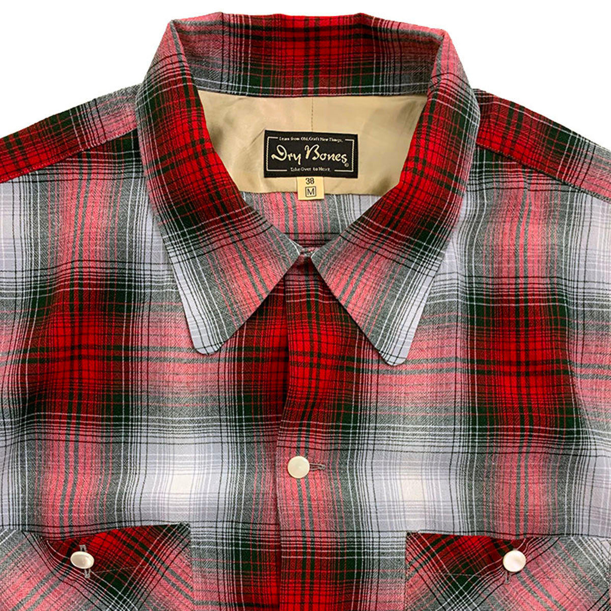 S/S Ombre Check Open Shirt