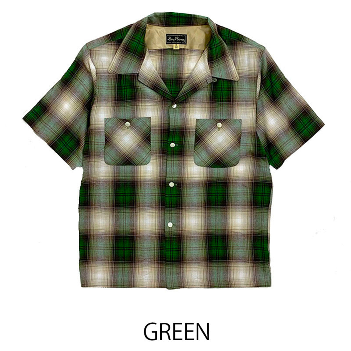 S/S Ombre Check Open Shirt