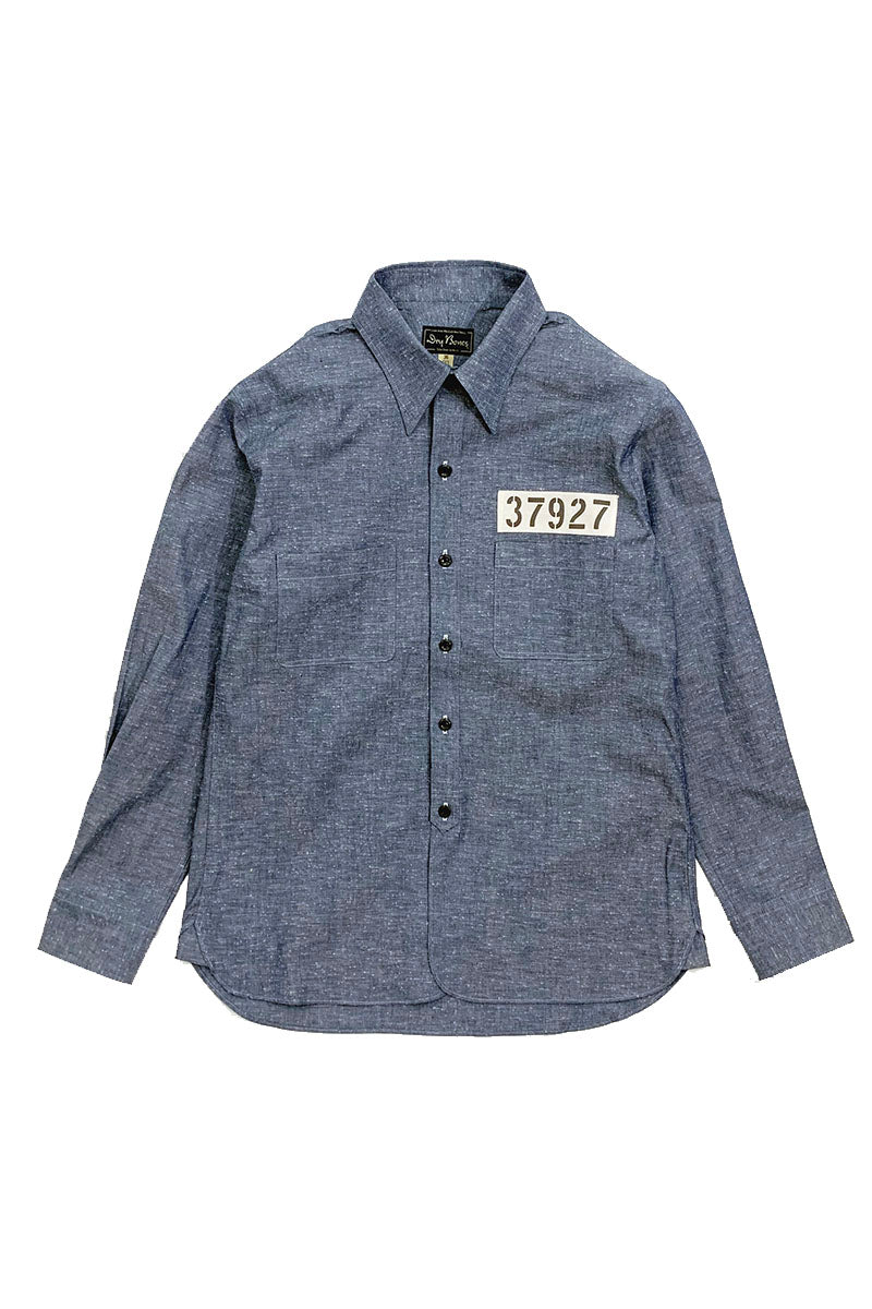 Waiting for increased production: Hickory Stripe Work Shirt "ANDY"
