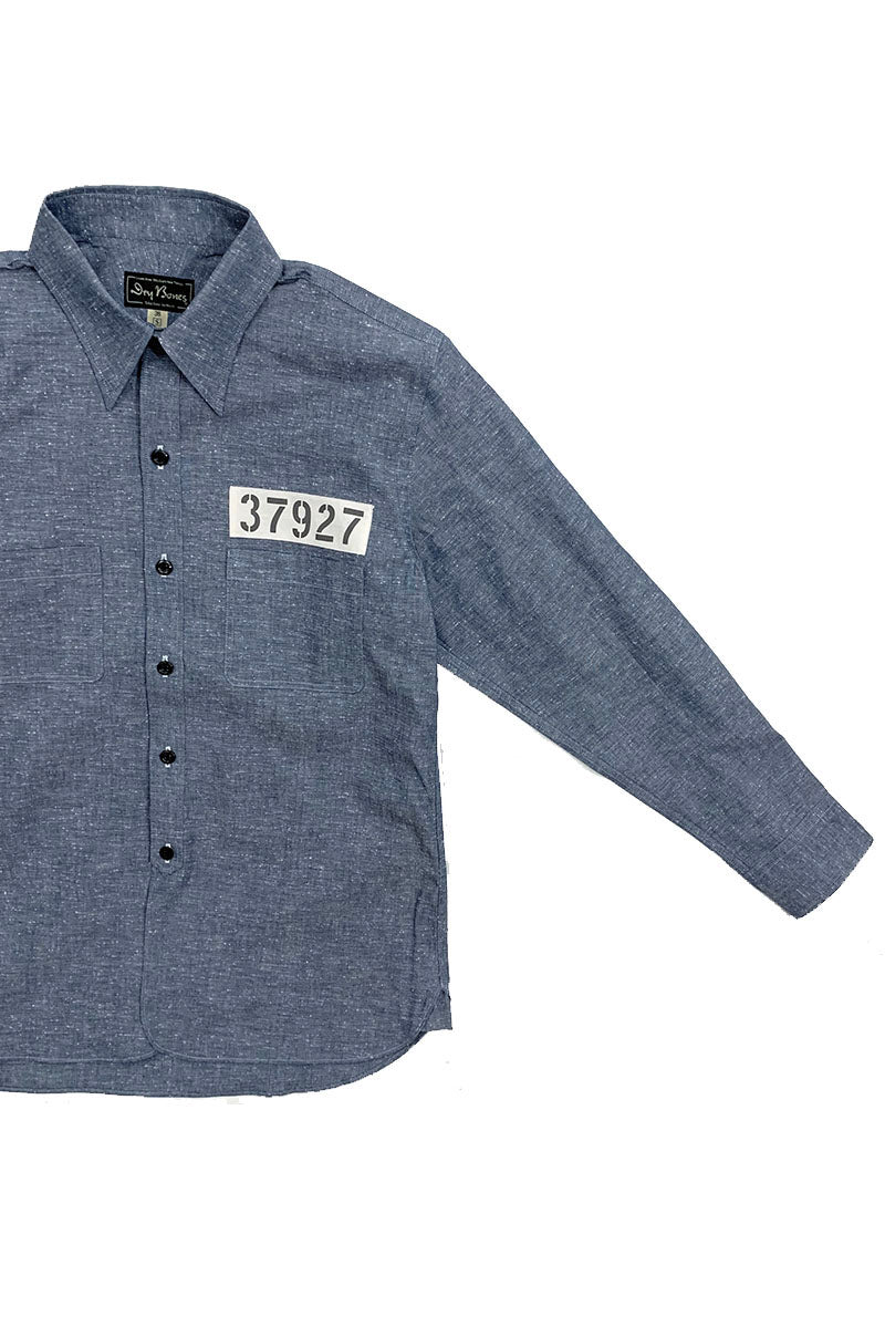 Waiting for increased production: Hickory Stripe Work Shirt "ANDY"