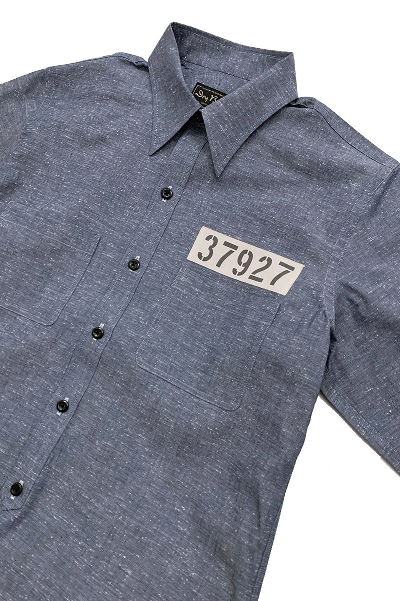 Waiting for increased production: Hickory Stripe Work Shirt "ANDY"
