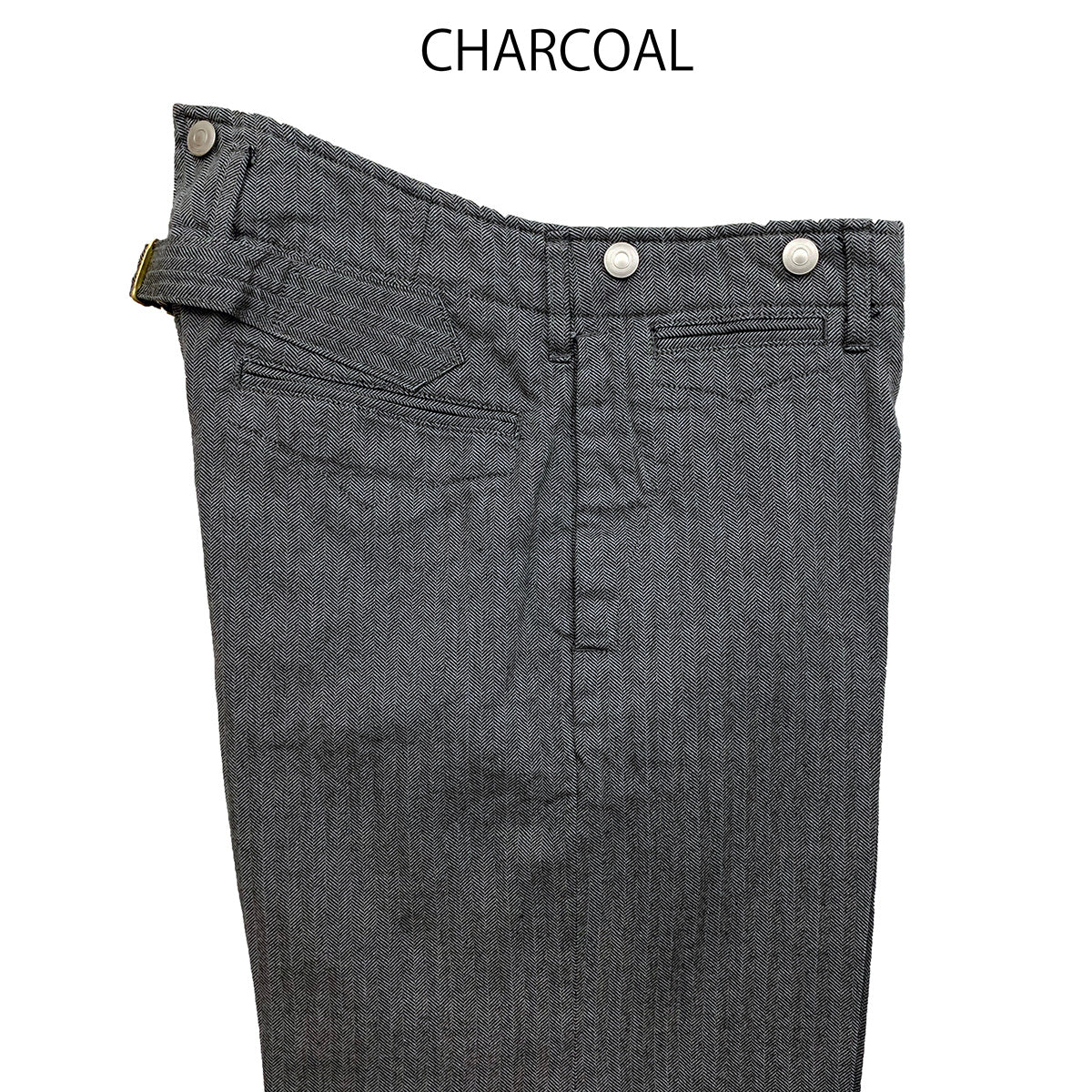 High Back Herringbone Work Trousers