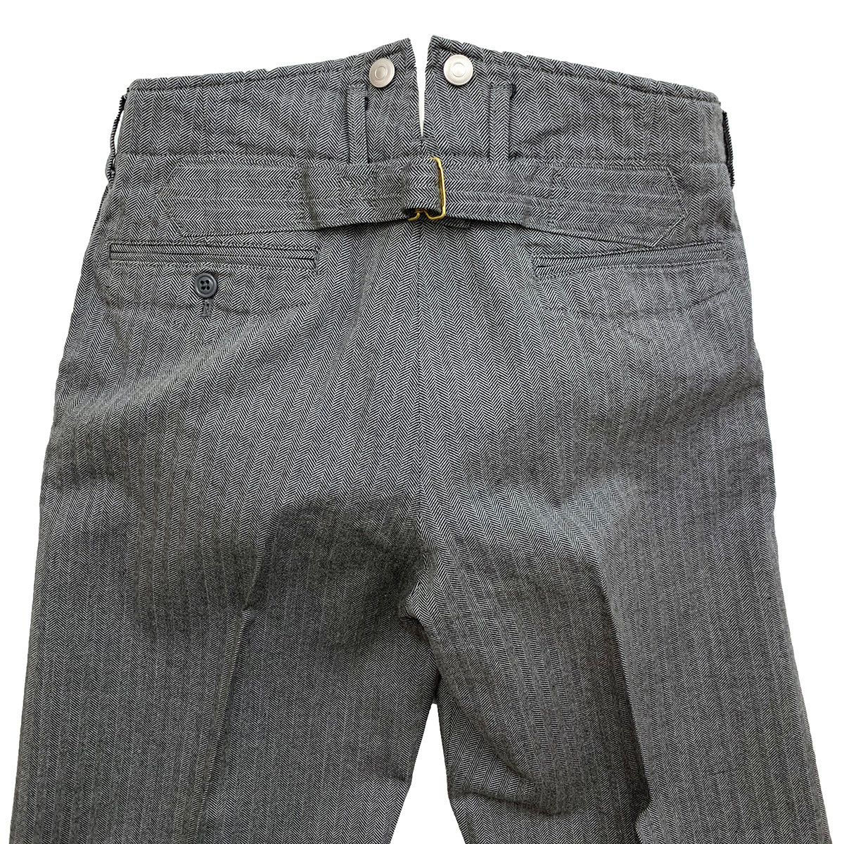 High Back Herringbone Work Trousers