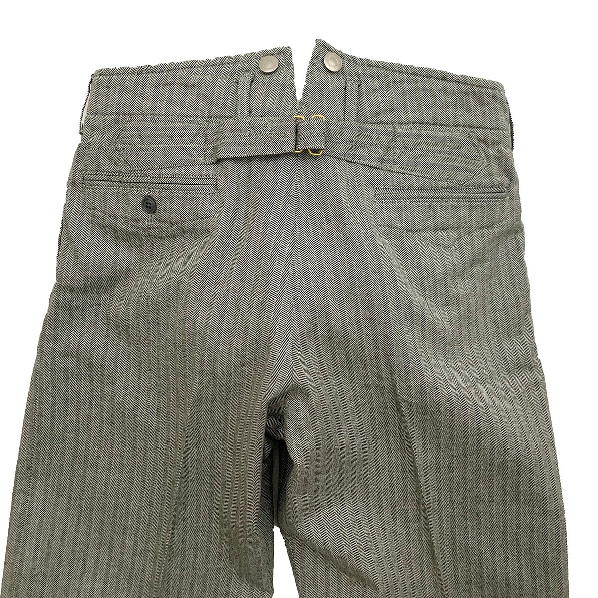 High Back Herringbone Work Trousers