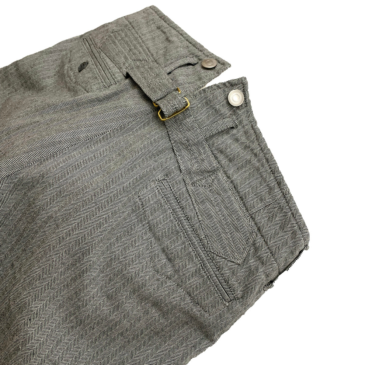 High Back Herringbone Work Trousers