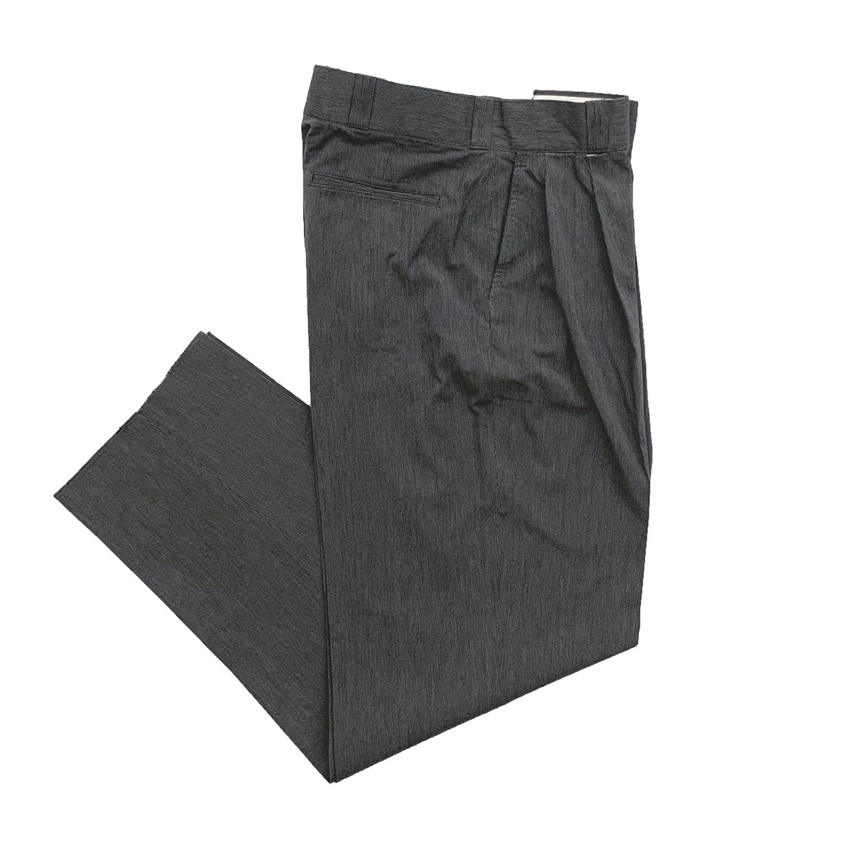 Cotton Hairline Two Tuck Work Trousers