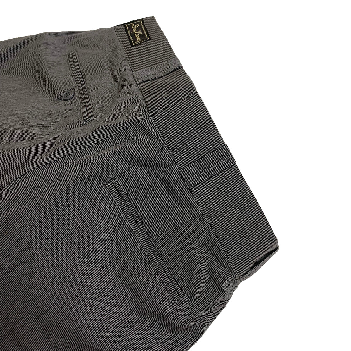 Cotton Hairline Two Tuck Work Trousers