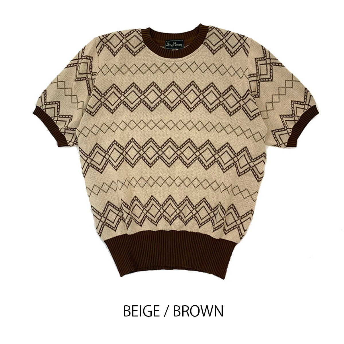 2 Tone Argyle Summer Knit