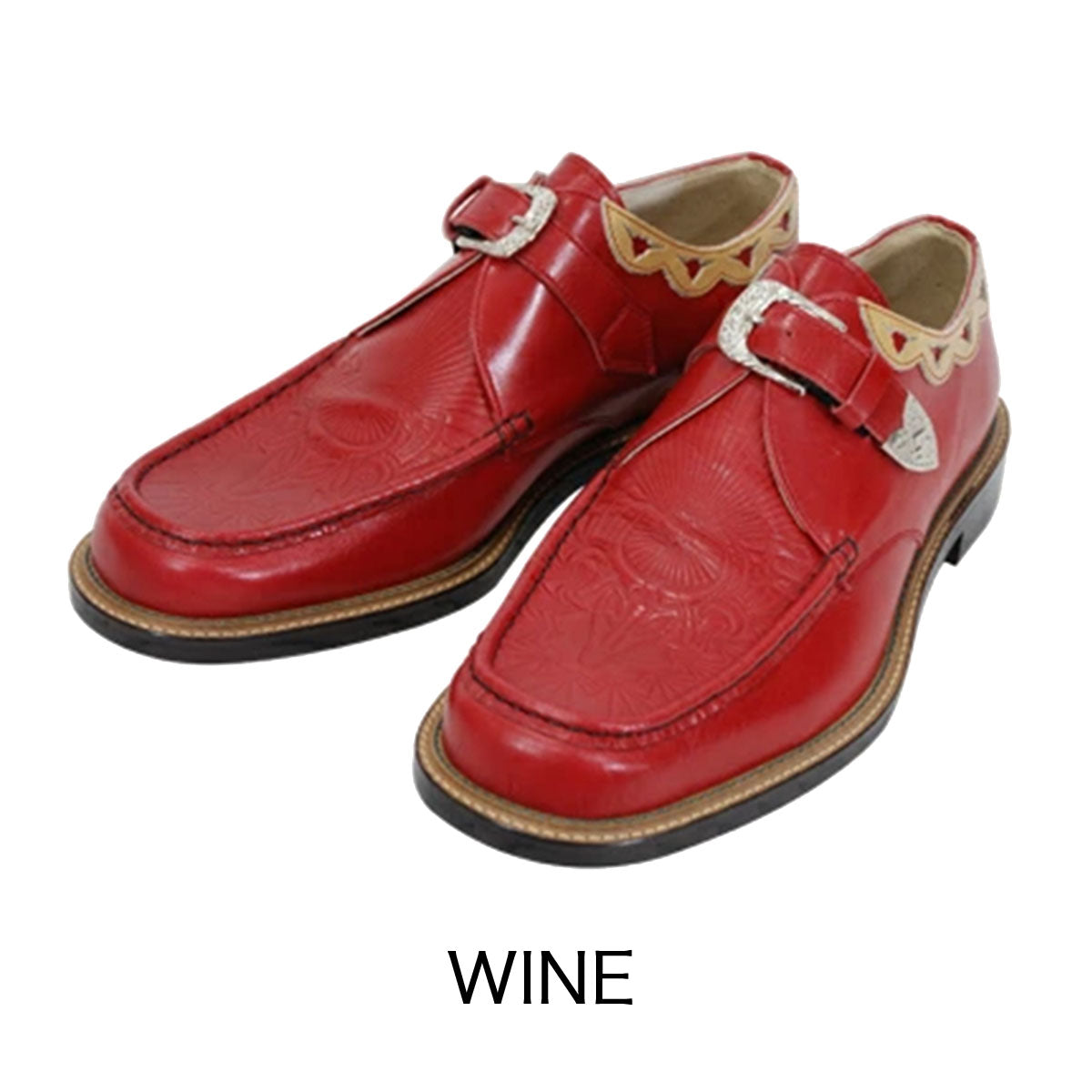 Western Moccs Monk Strap Shoes