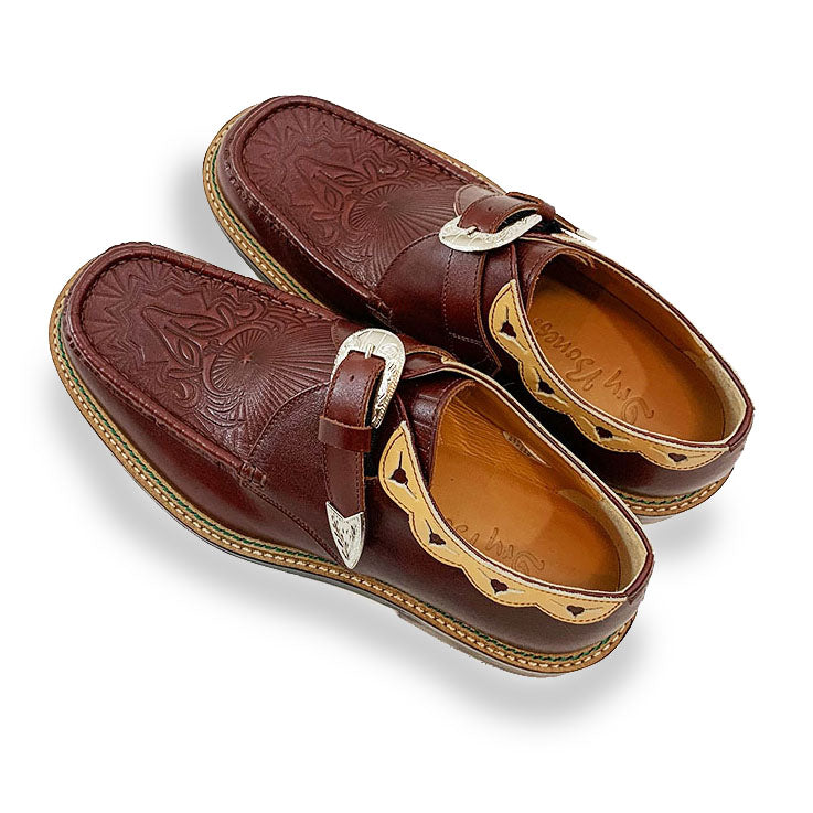 Western Moccs Monk Strap Shoes
