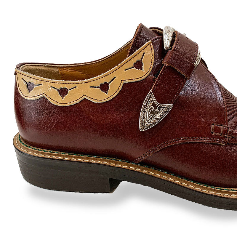 Western Moccs Monk Strap Shoes