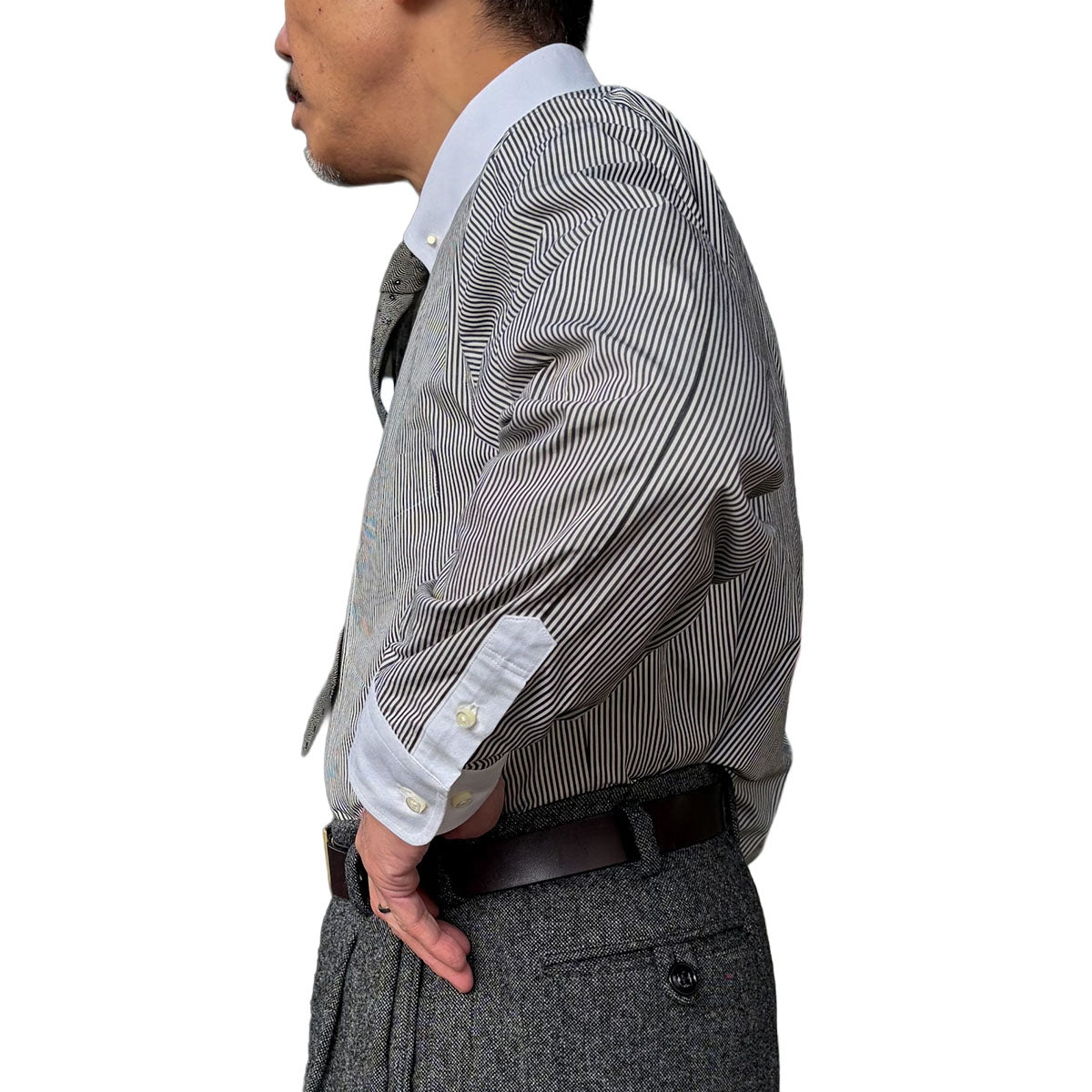 Cleric Pin Hole Collar Shirt