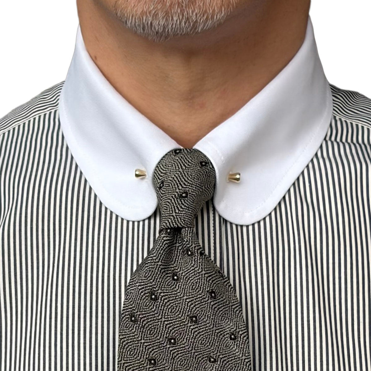 Cleric Pin Hole Collar Shirt