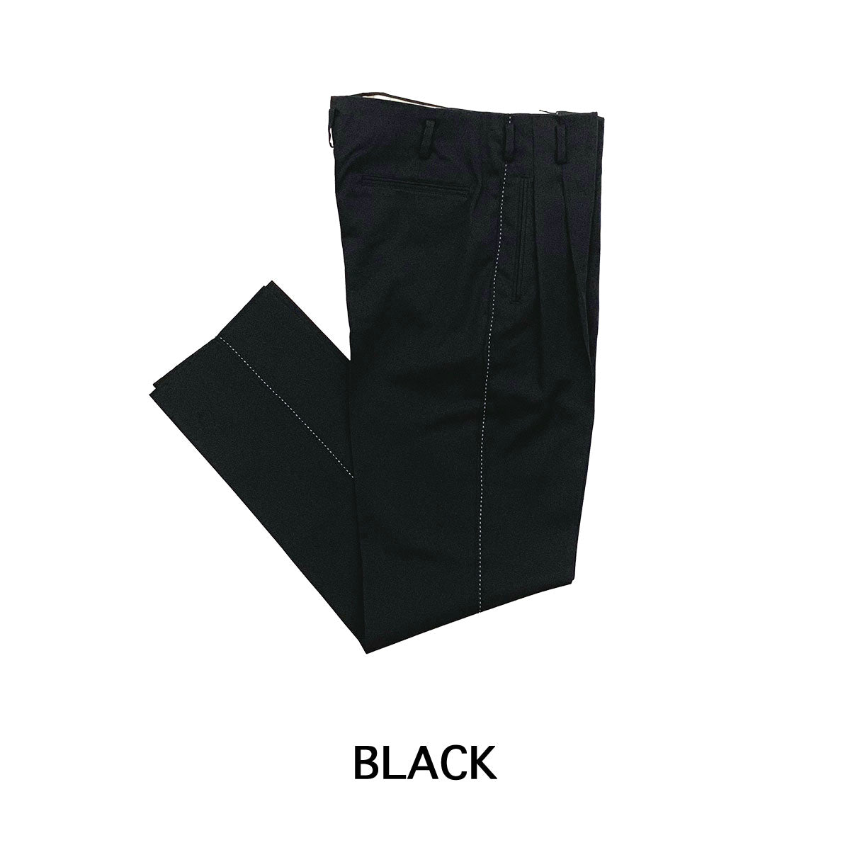 Hand Stitched Two Tuck Trousers