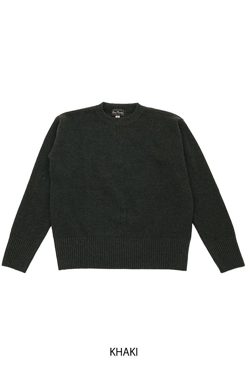 Crew Neck Sweater "TRIPLE LINE"