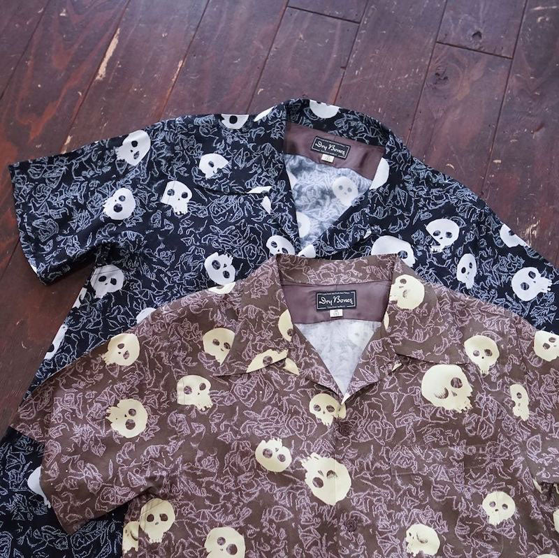 S/S Hawaiian Shirt "One-eyed Skull"