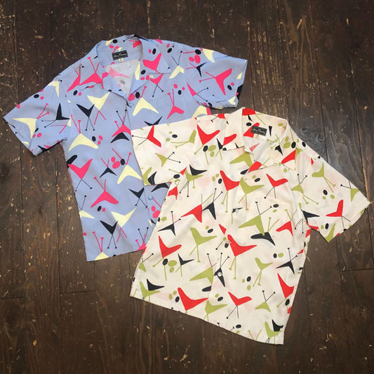S/S Print Open Shirt “BOOMERANG”