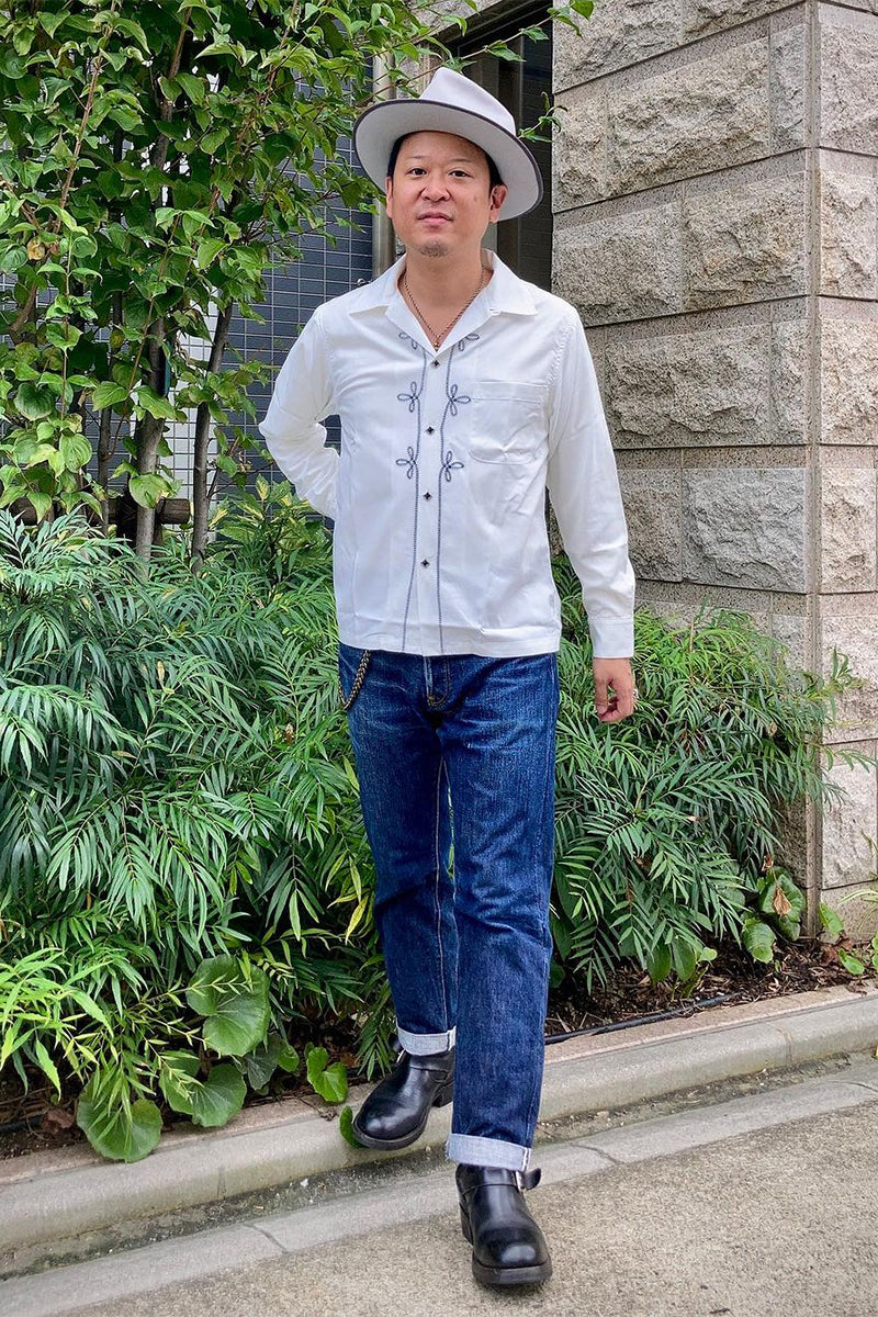 Embroidered Open Shirt “WESTERN”