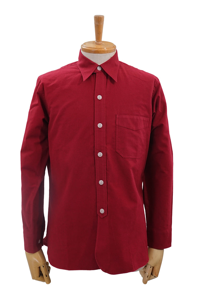 Solid Flannel Work Shirt