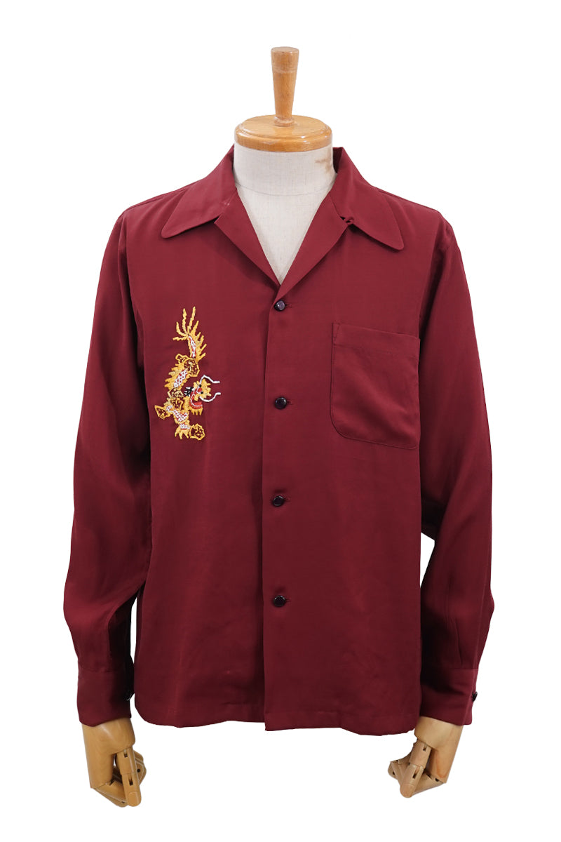 L/S Embroidered Open Shirt“VIETNAM DRAGON”