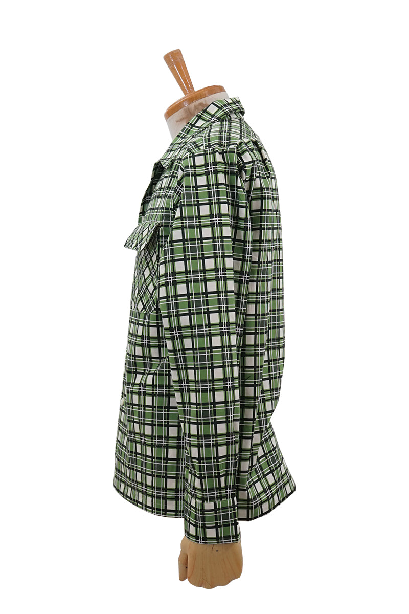Print Check 2 Flap Open Shirt