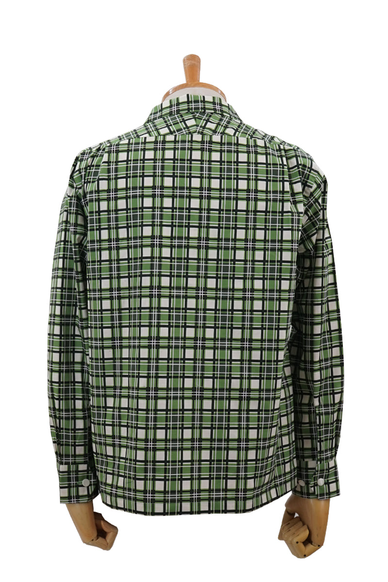 Print Check 2 Flap Open Shirt