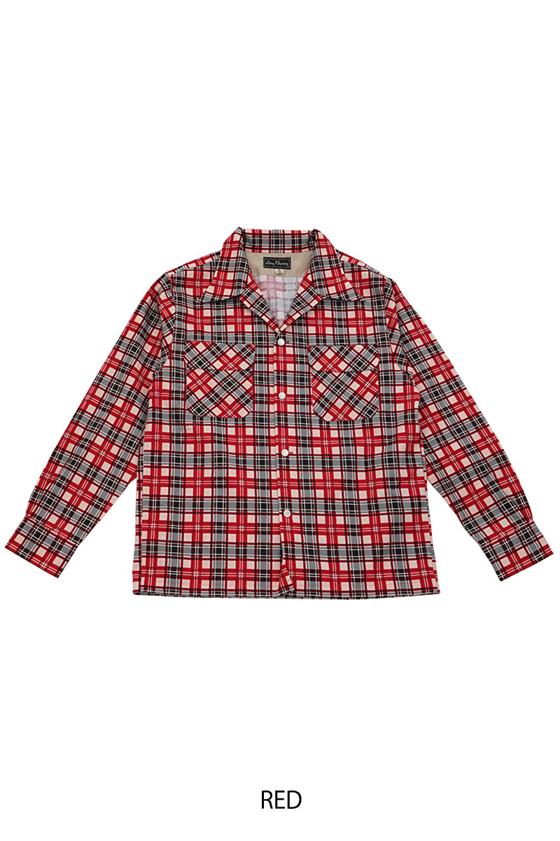 Print Check 2 Flap Open Shirt