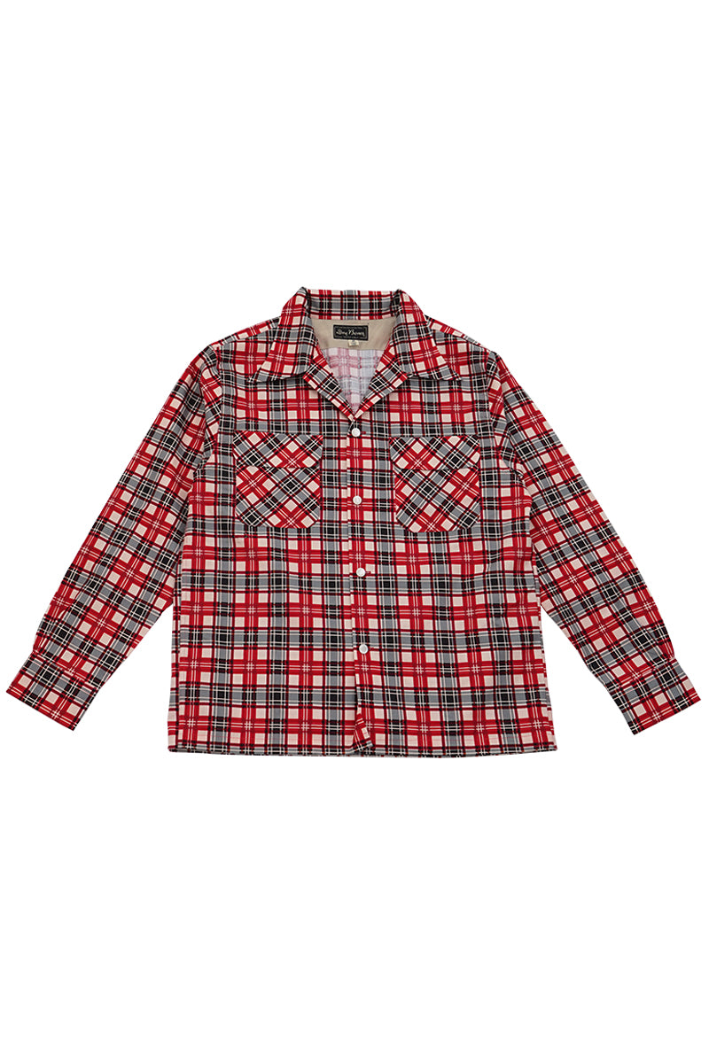 Print Check 2 Flap Open Shirt