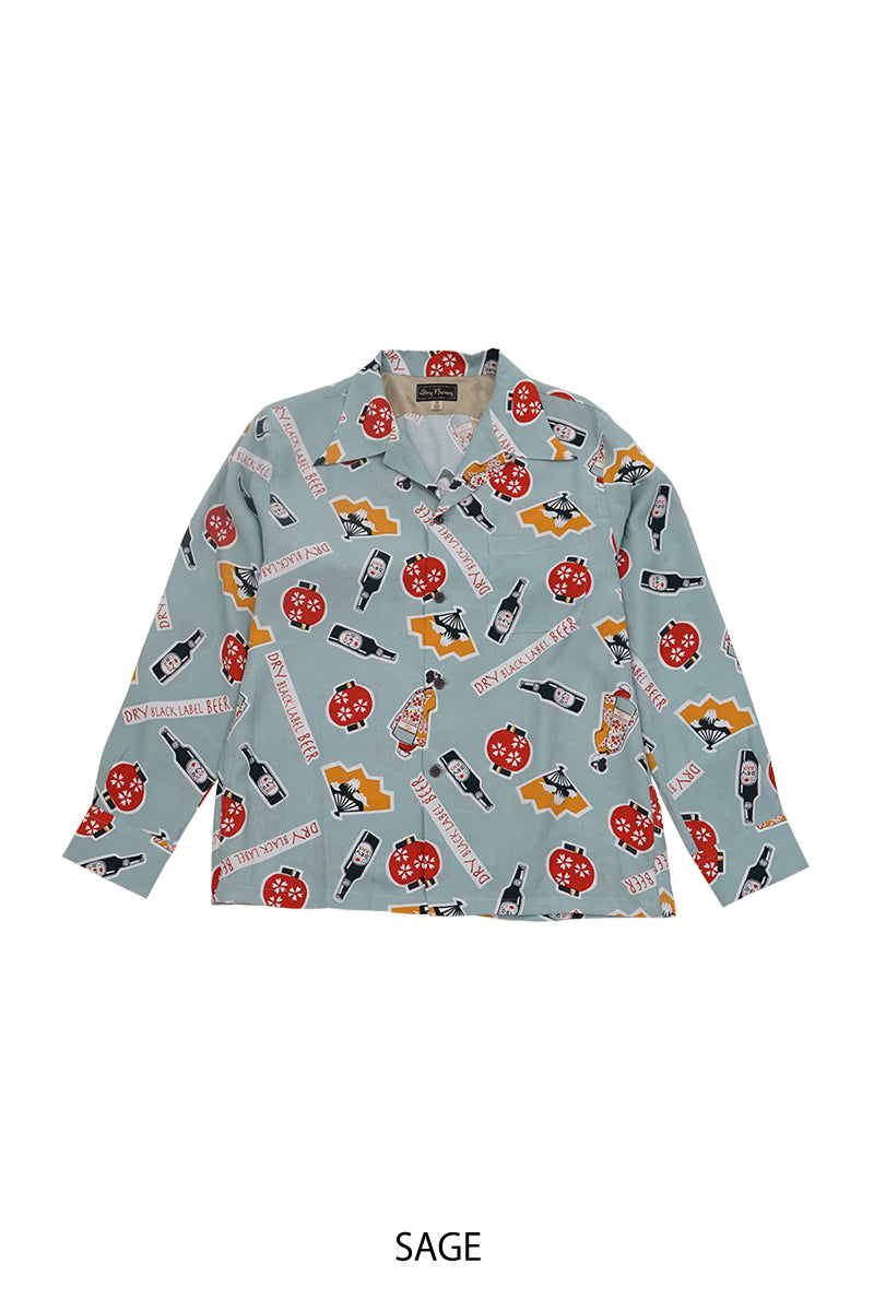 L/S Hawaiian Shirt “BEER”