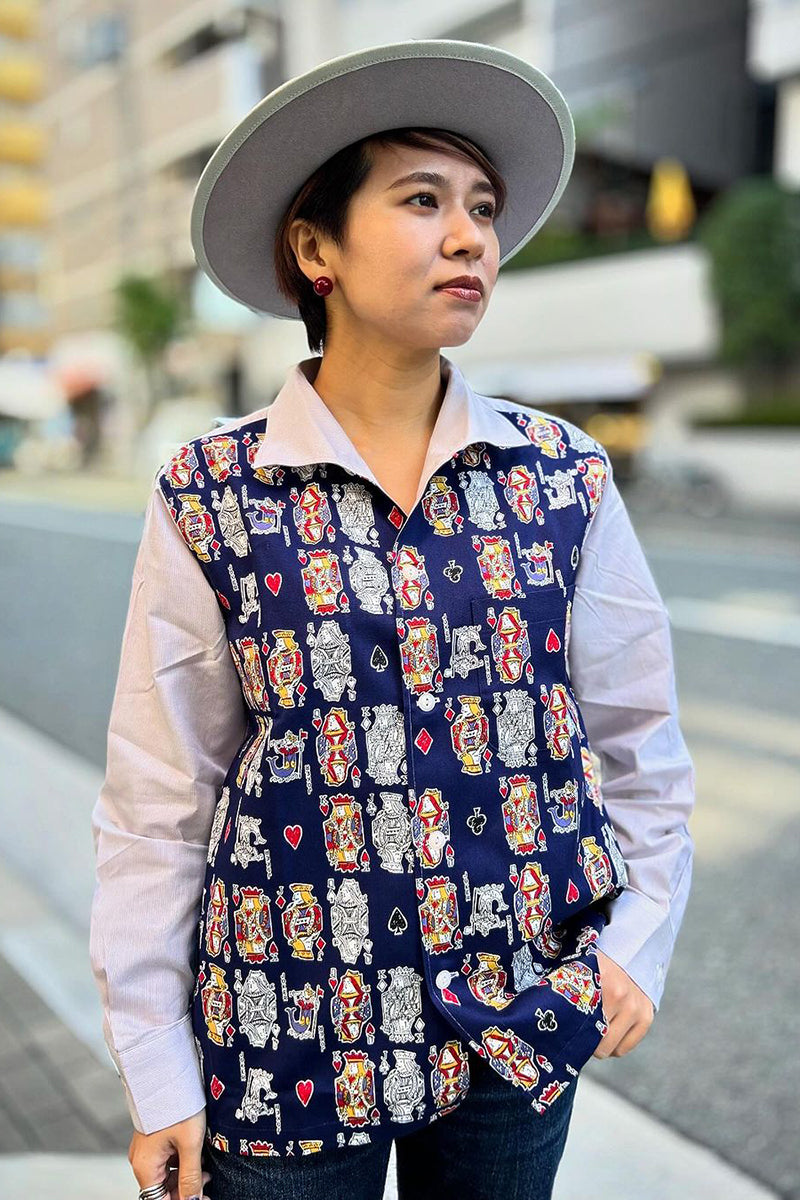 2 Tone Italian Collar Shirt