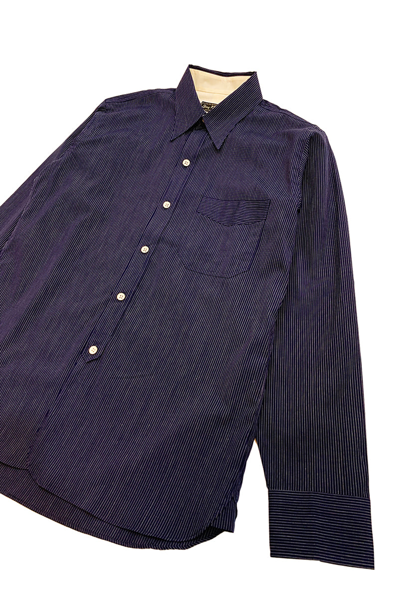 Navy Stripe Work Shirt