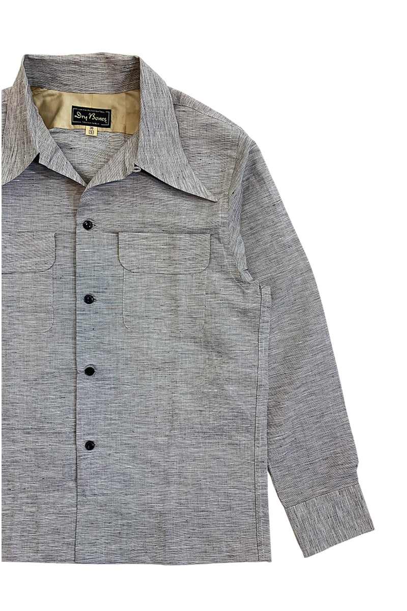Linen 2 flap open shirt