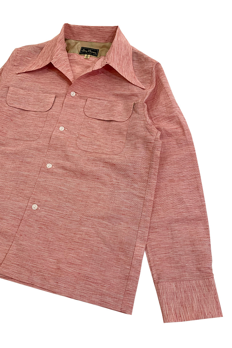 Linen 2 flap open shirt