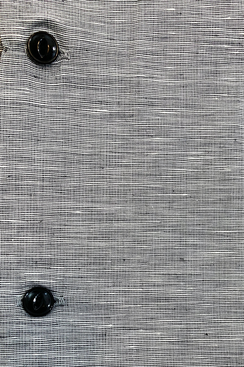 Linen 2 flap open shirt