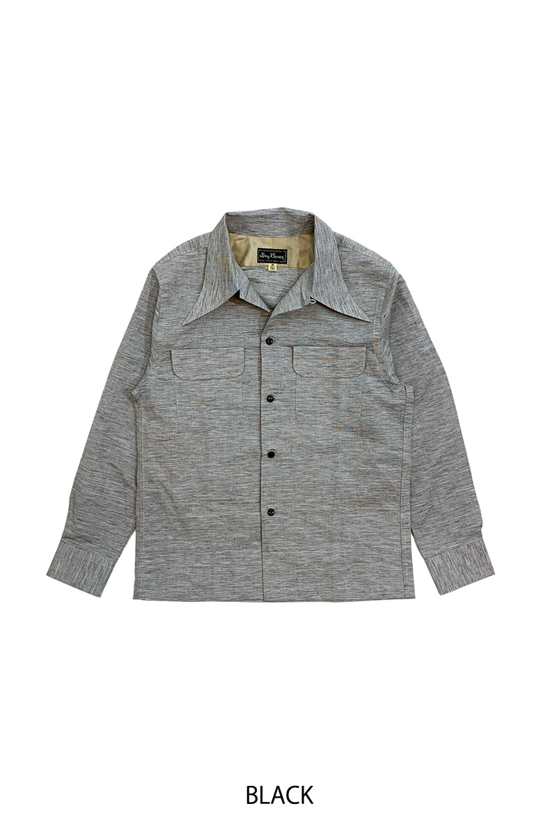 Linen 2 flap open shirt