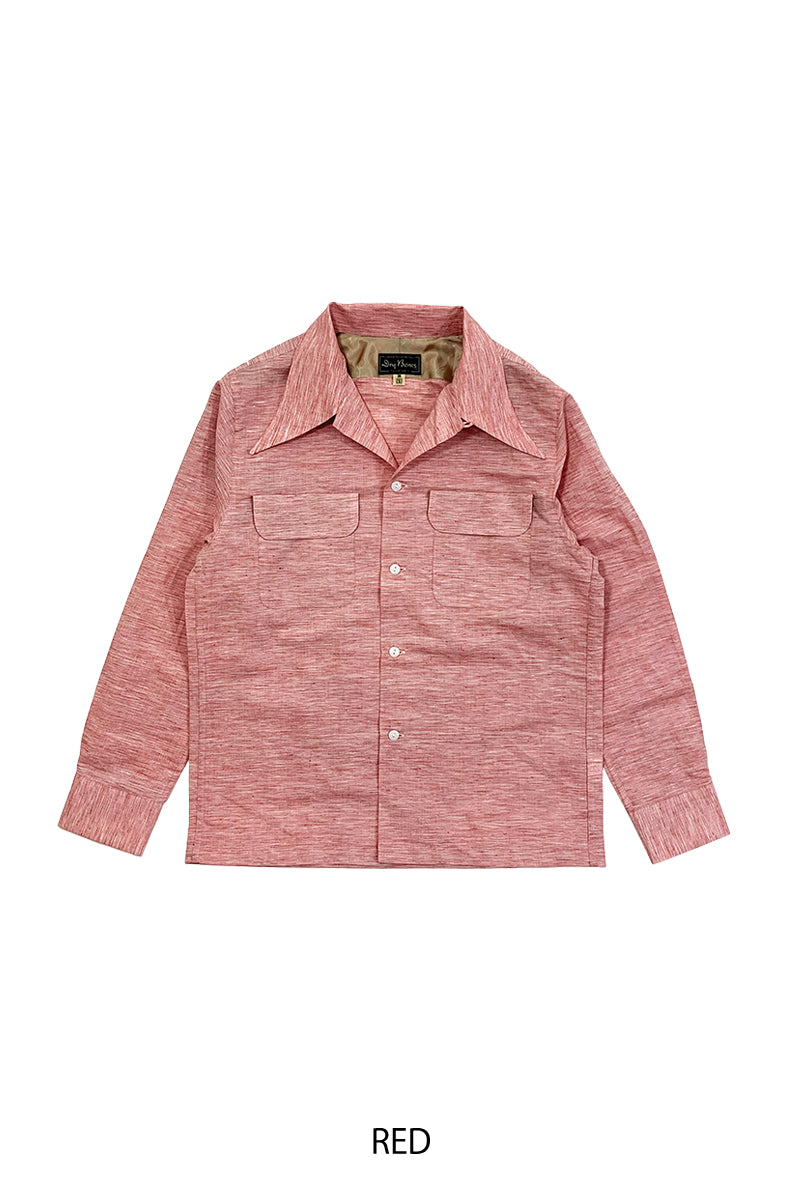 Linen 2 flap open shirt