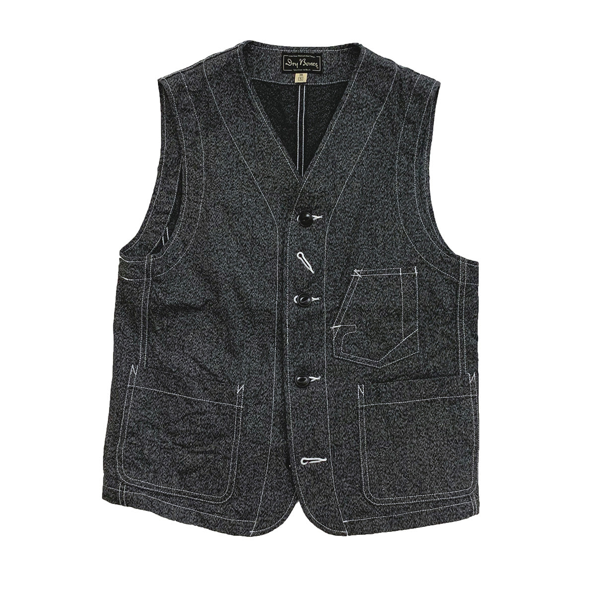 Waiting for production to increase: Black Chambray Work Vest