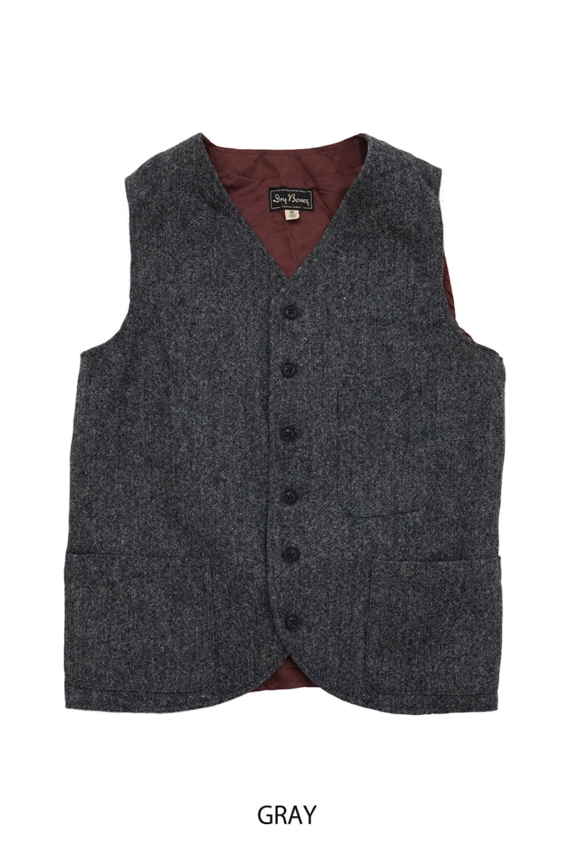 Wool Homespun 3 Pocket Vest