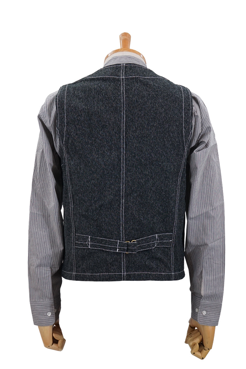Black Chambray Work Vest