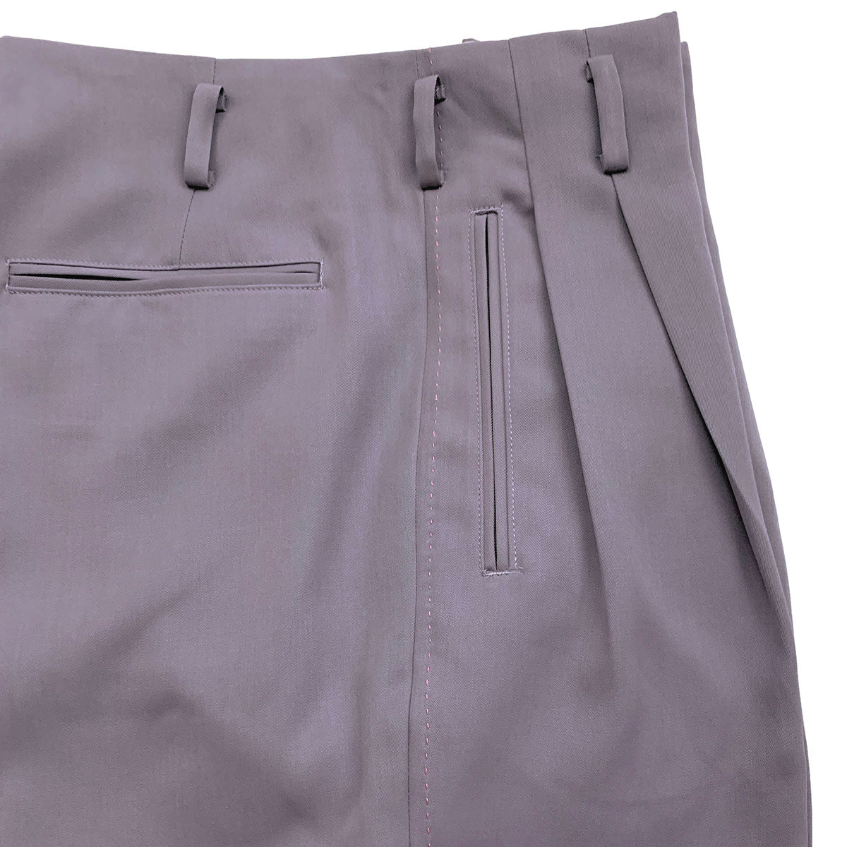 Hand Stitched Two Tuck Trousers