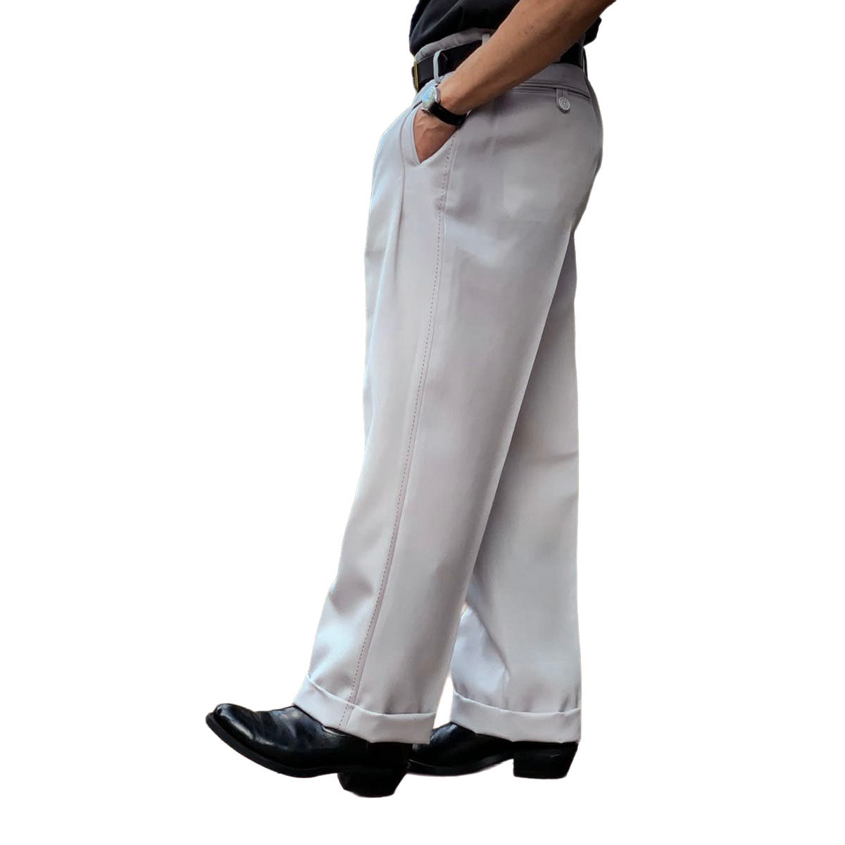 Hand Stitched Two Tuck Trousers