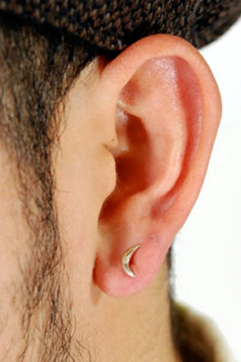 Silver Pierce "Crescent Moon"