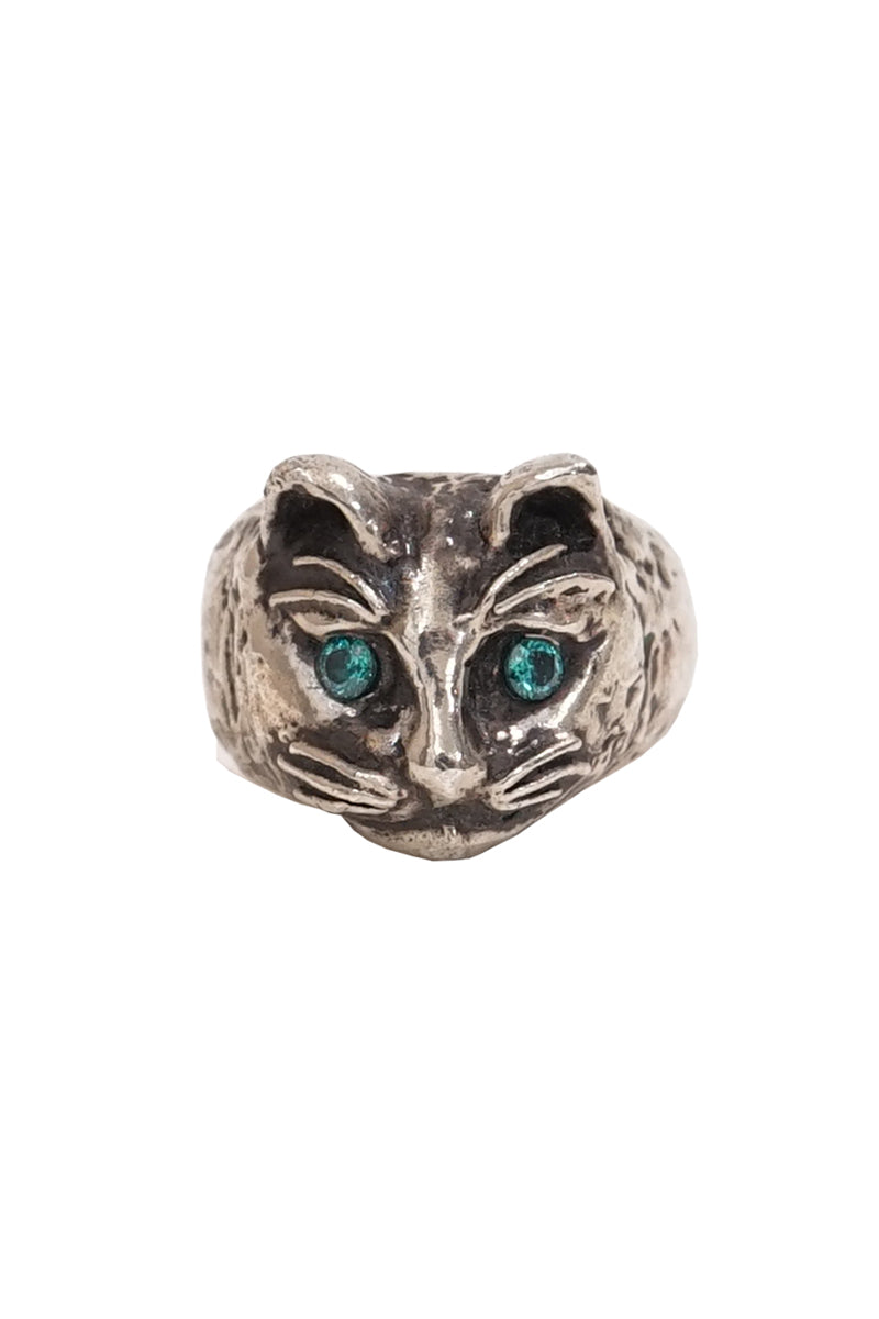 Silver Cat Ring "TABBY"
