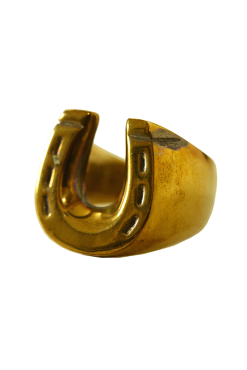 Brass Horse Shoe Ring