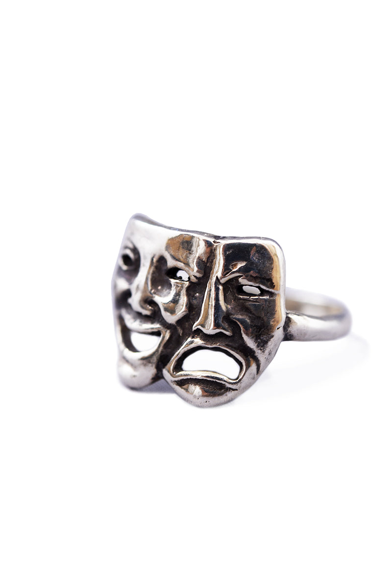 Silver Two Face Ring