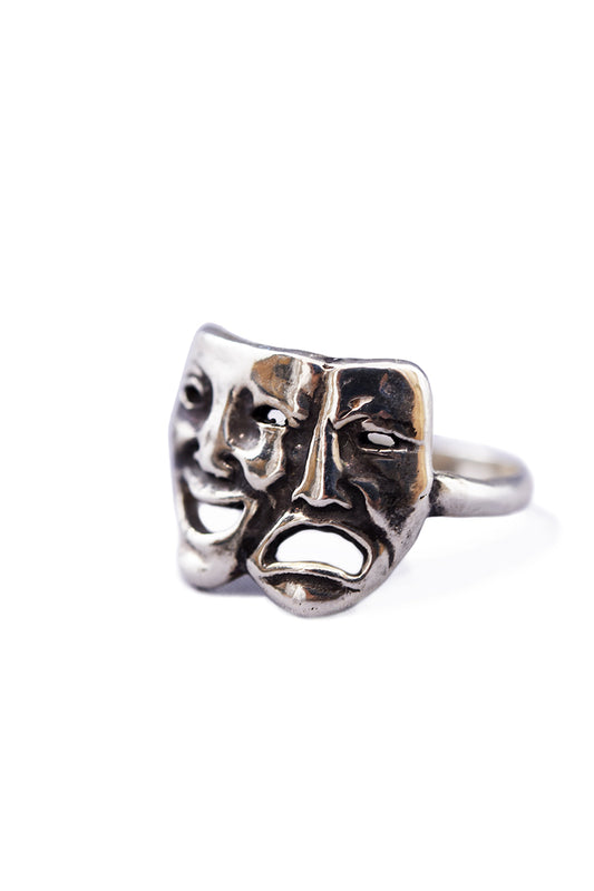 Silver Two Face Ring