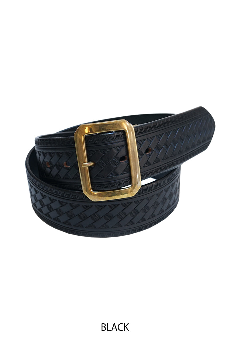 45mm Basket Weave Embossed Belt